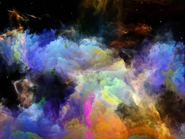 Sinergias de la Nebulosa Espacial — Foto de Stock