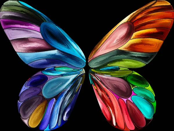 Kelebek renk arka plan — Stok fotoğraf