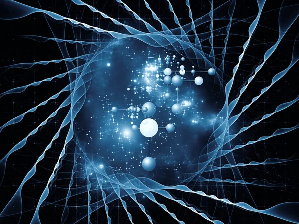 Metaphorical Atoms background — Stock Photo, Image
