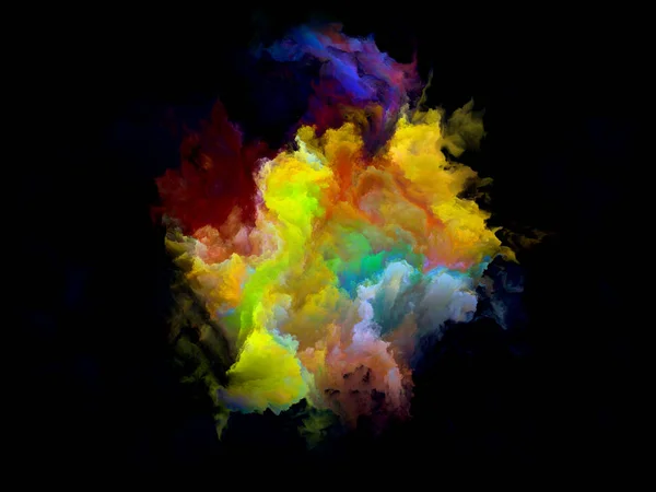 Colorful Fractal Cloud Particle