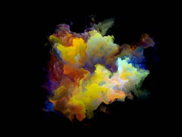 Renkli fraktal bulut parçacık — Stok fotoğraf