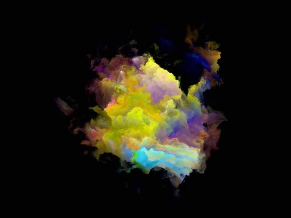 Colorful Fractal Cloud Particle — Stock Photo, Image