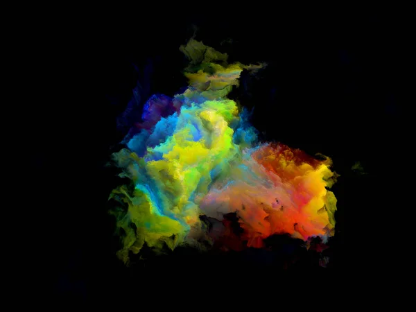 Partícula de nube fractal colorida — Foto de Stock