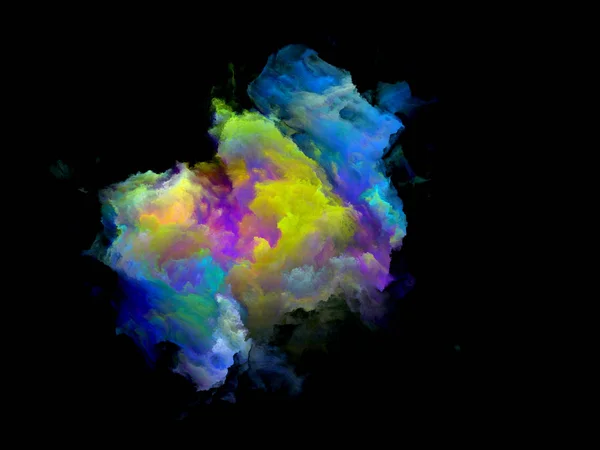 Colorful Fractal Cloud Particle