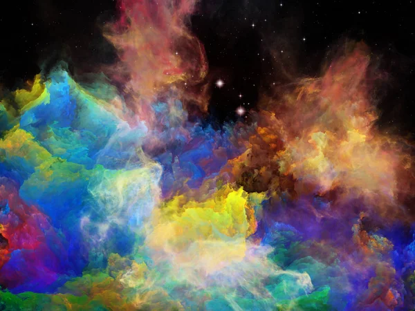 Colorful Space Nebula — Stock Photo, Image