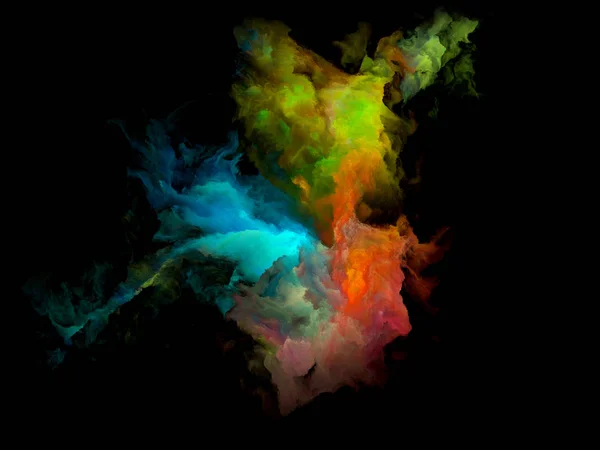 Colorful Fractal Cloud Particle