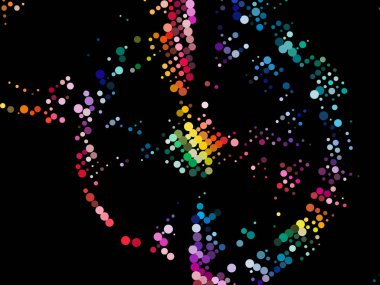 Canlı daire kompozisyon