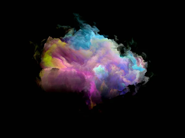 カラフルなフラクタル雲粒 — ストック写真