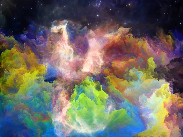 Nebulosa Espacial Acidental — Fotografia de Stock