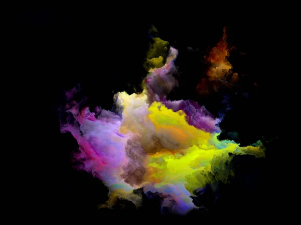 Particule de nuage fractale colorée — Photo