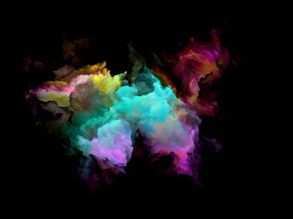 Colorful Fractal Cloud Particle