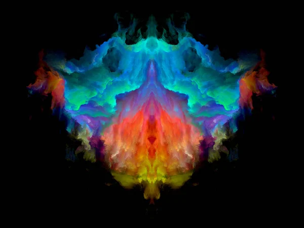 Patrón de prueba de color Rorschach — Foto de Stock