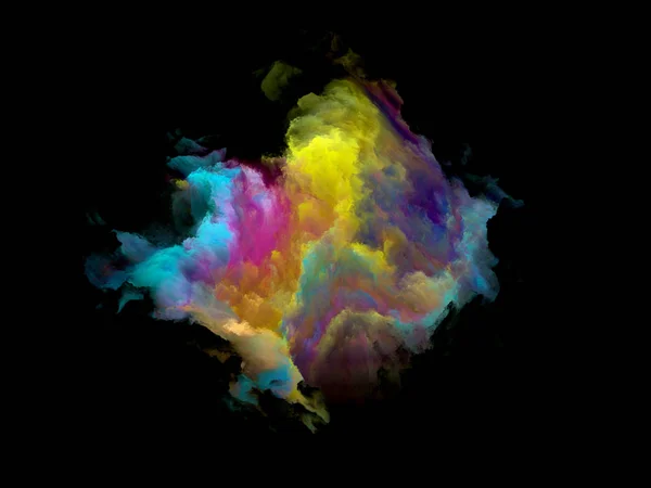Particule de nuage fractale colorée — Photo