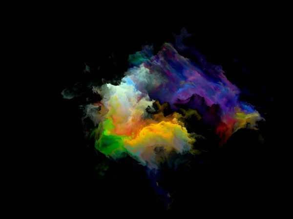 Renkli fraktal bulut parçacık — Stok fotoğraf