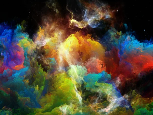 Vida Interior da Nebulosa do Espaço — Fotografia de Stock