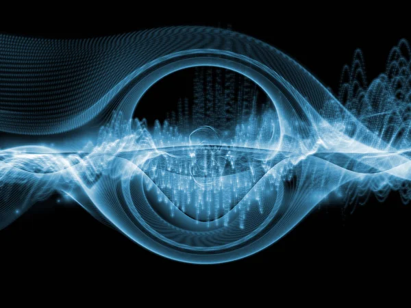 Virtualization of Sound Wave — Stock Photo, Image