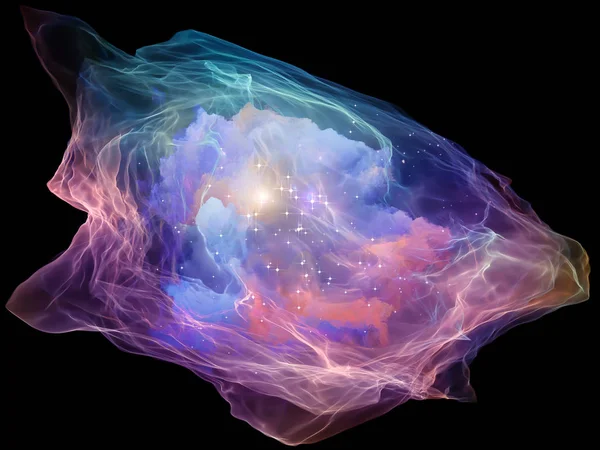 Renkli zihin parçacık — Stok fotoğraf