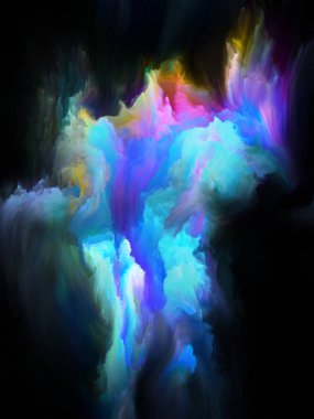 Renkli fraktal fırça