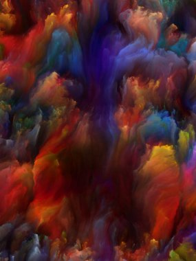 Renkli fraktal fırça