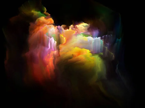 Cepillo fractal colorido — Foto de Stock