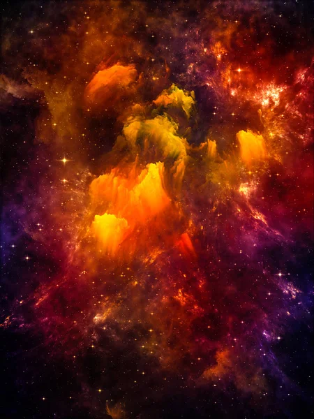 Nuvole interstellari digitali — Foto Stock