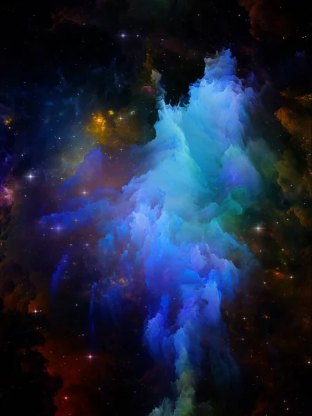 Virtuelle interstellare Wolken — Stockfoto