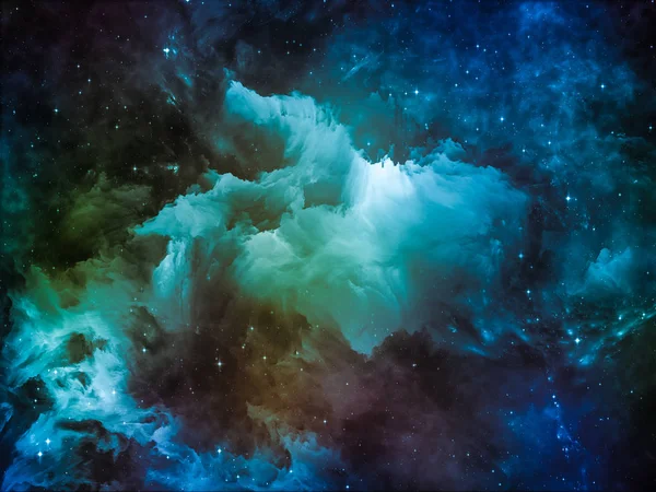 Visualization of Interstellar Clouds — Stock Photo, Image