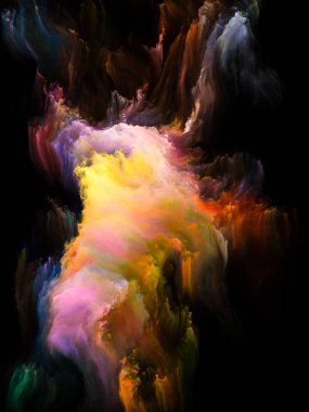 Renkli fraktal fırça