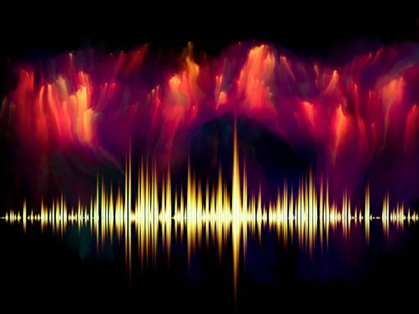 Fractal Music achtergrond — Stockfoto