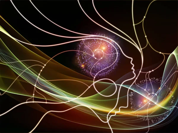 Acceleration of Thought Network — Stock Photo, Image