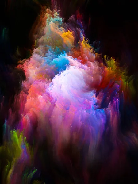 Värikäs fraktaalinen harja — kuvapankkivalokuva