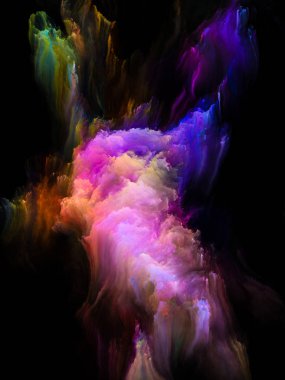 Renkli fraktal fırça