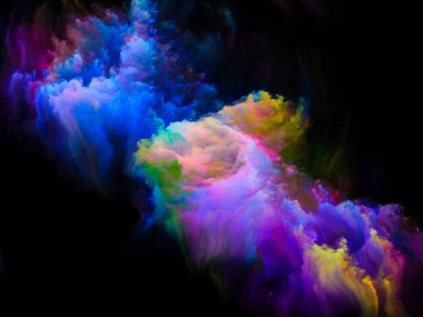 Renkli fraktal fırça