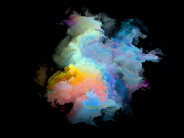 Partícula de nube fractal colorida — Foto de Stock