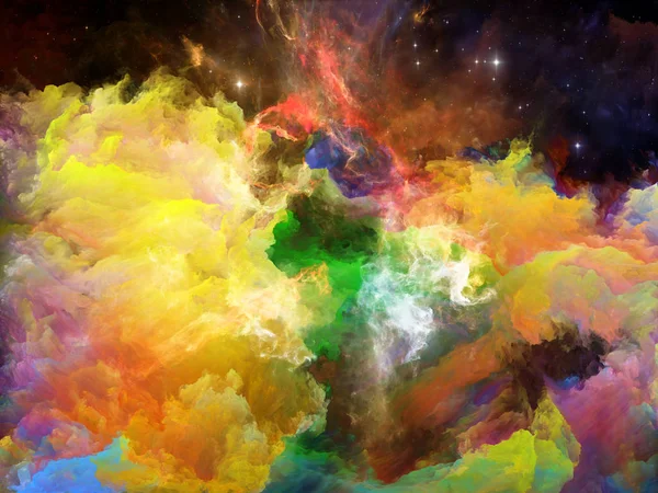 Zmieniających się Space Nebula — Zdjęcie stockowe