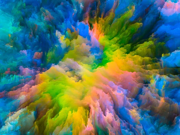 Die Blume der surrealen Farbe — Stockfoto