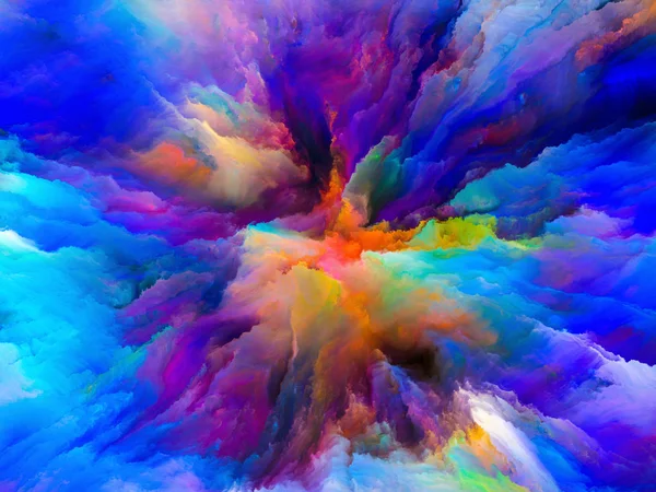 Unfolding of Surreal Paint — Stock Photo, Image