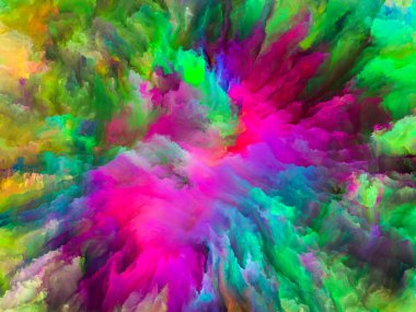 Gerçeküstü boya çiçek