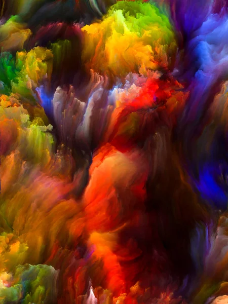 Kolorowe Fraktal pędzla — Zdjęcie stockowe