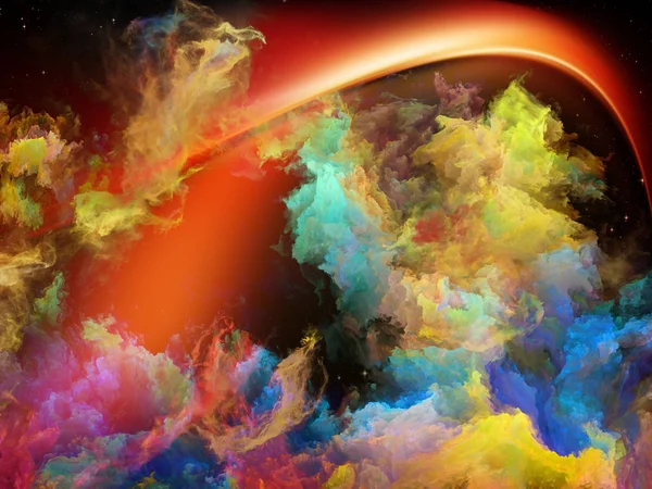 Ilusiones de Nebulosa Espacial — Foto de Stock