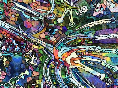 Renkli Kurşunlu cam