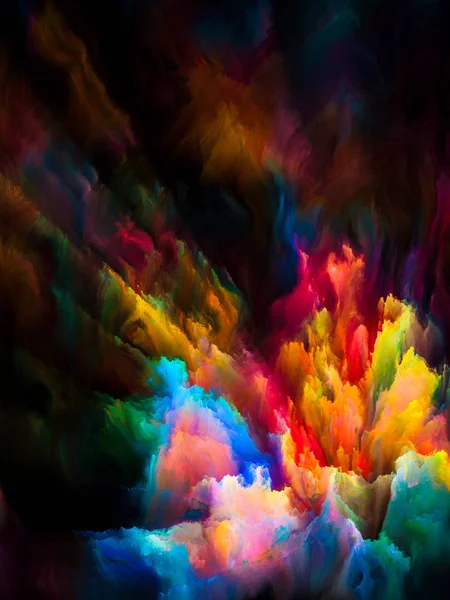 Exploding Virtual Canvas — Stock Photo, Image