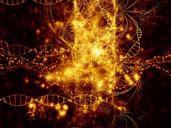 Virtual Life of DNA — Stock Photo, Image