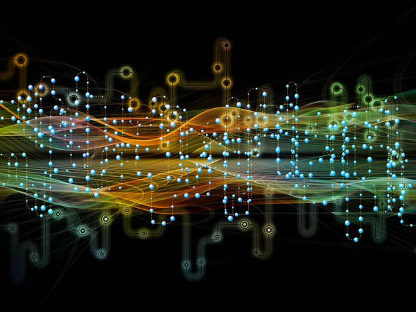 Magia del flujo de datos — Foto de Stock