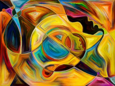 Boyalı algı arka plan