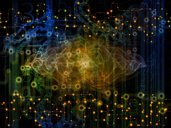 Composición del flujo de datos —  Fotos de Stock