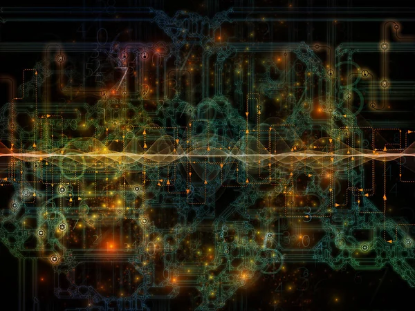 Datenflussmechanismus — Stockfoto