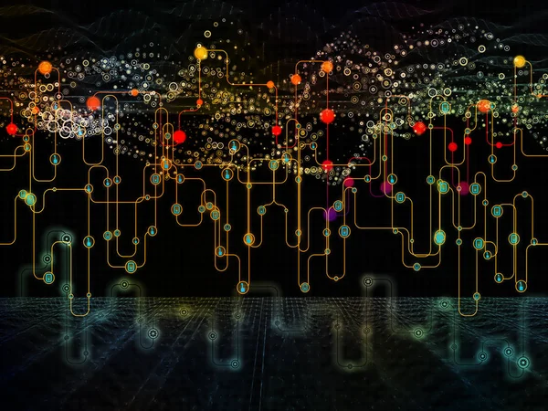 Magia del flujo de datos — Foto de Stock