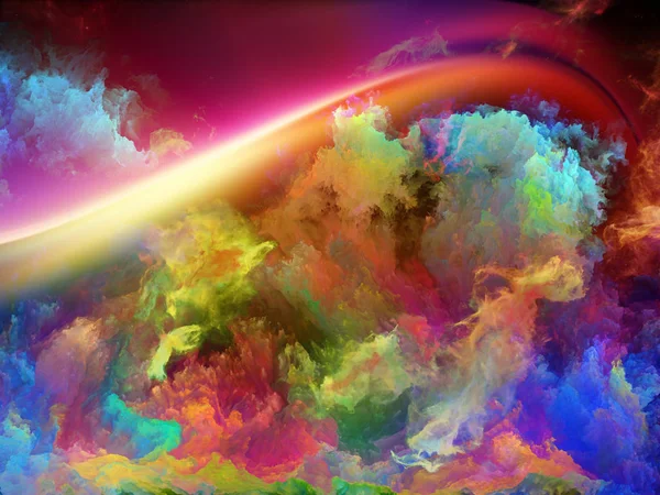 Vivid Space Nebula — Stock Photo, Image