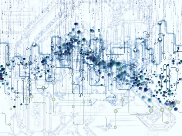 Virtuele Data Transfers — Stockfoto